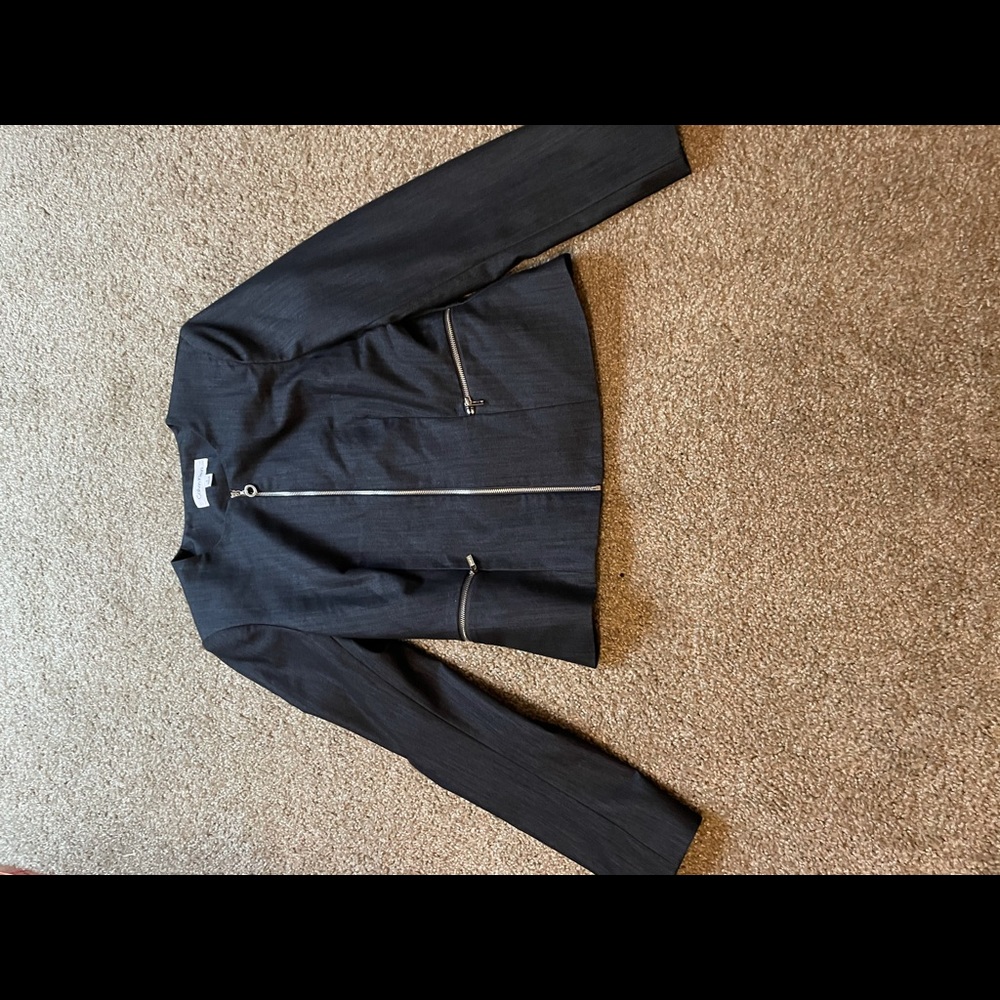 Calvin Klein zipper blazer